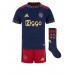 Ajax Steven Bergwijn #7 Fußballbekleidung Auswärtstrikot Kinder 2022-23 Kurzarm (+ kurze hosen)